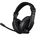 Adesso Xtream H5U - USB Stereo Headset with Microphone - Noise Cancelling - Wired- Lightweight - Works with Computer, Tablet and Smartphone. Ideal for Zoom, Microsoft Team, Skype, Webex, Google Meet