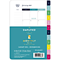 Simplified by Emily Ley for AT-A-GLANCE® Monthly Loose-Leaf Planner Refill, 5-1/2" x 8-1/2", January to December 2024, EL100-4211 1 thumbnail image