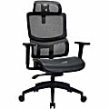 Lorell Ripley All-Mesh High-Back Chair with Articulating Lumbar Support - Mesh Back Material - High Back - Black - Mesh - 1 Each 1 thumbnail image