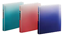 Office Depot® Brand Everbind™ Fashion 3-Ring Binder, 1" D-Rings, Ombre Assorted 1 thumbnail image
