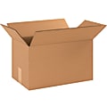 Partners Brand Corrugated Boxes, 9"H x 9"W x 16"D, 15% Recycled, Kraft Brown, Bundle Of 25