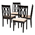 Baxton Studio 9733 Dining Chairs, Sand, Set Of 4 Chairs