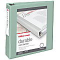 Office Depot® Brand 3-Ring Durable View Binder, 2" Round Rings, Sage