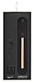 TUL® Fine Writing Solid Metal Barrel Retractable Ballpoint Pen With 2 Refills, Medium Point, 1.0 mm, Rose Gold Barrel, Black/Blue Ink 1 thumbnail image