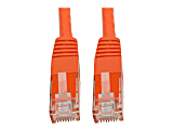 Tripp Lite Cat6 Cat5e Gigabit Molded Patch Cable RJ45 M/M 550MH Orange 35ft 35' - 1 x RJ-45 Male Network - 1 x RJ-45 Male Network - Gold Plated Contact - Orange