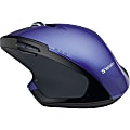 Verbatim® Wireless USB Desktop 8-Button Deluxe Blue LED Mouse, Purple