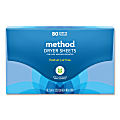 Method® Dryer Sheets, Fresh Air, 80/Box, 6 Boxes/Carton 1 thumbnail image