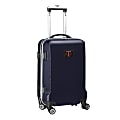 Denco Sports Luggage NCAA ABS Plastic Rolling Domestic Carry-On Spinner, 20" x 13 1/2" x 9", Texas A&M Aggies, Navy