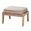 Baxton Studio Sigrid Ottoman, Light Gray 1 thumbnail image