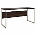 Bush® Business Furniture Hybrid Computer Table Desk With Metal Legs, 60"W x 24"D, Black Walnut, Standard Delivery 1 thumbnail image