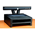 Vu Ryte Monitor Riser, 40 lb Load Capacity, 2"H x 11"W x 11"D, Graphite 1 thumbnail image
