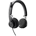 Logitech Zone Headset - Stereo - USB Type C - Wired - 32 Ohm - 20 Hz - 16 kHz - Over-the-head - Binaural - Circumaural - 6.23 ft Cable - Uni-directional, Omni-directional Microphone