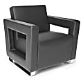 OFM Distinct Series Lounge Chair, Black/Chrome