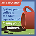 2024 Brush Dance Monthly Square Wall Calendar, 12" x 12", But First Coffee, January To December 1 thumbnail image