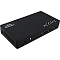 Accell USB 3.0 Full Function Docking Station - Gigabit Ethernet and 3.5mm Audio/Microphone - for Monitor - USB 3.0 - 3 x USB Ports - 3 x USB 3.0 - Network (RJ-45) - HDMI - DisplayPort - Audio Line Out - Microphone - Wired