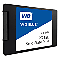 Western Digital® Blue™ 2.5"/7 mm Cased Internal Solid State Drive For Laptops/Desktops, 1TB), SATA III, WDS100T1B0A