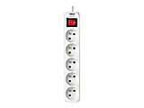 Eaton Tripp Lite Series 5-Outlet Power Strip - French Type E Outlets, 220-250V AC, 16A, 1.5 m Cord, Type E Plug, White - PS5F15 1 thumbnail image