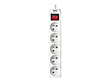 Tripp Lite 5-Outlet Power Strip - French Type E Outlets, 220-250V AC, 16A, 1.5 m Cord, Type E Plug, White - Power strip - 13 A - AC 230 V - input: Type E - output connectors: 5 (Type E) - 5 ft cord - France - white