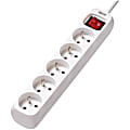 Eaton Tripp Lite Series 5-Outlet Power Strip - French Type E Outlets, 220-250V AC, 16A, 1.5 m Cord, Type E Plug, White - PS5F15 1 thumbnail image
