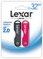 Lexar® JumpDrive® TwistTurn USB 2.0 Flash Drives, 32GB, Black/Pink, Pack Of 2 1 thumbnail image
