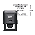 Custom 2000 Plus® PrintPro™ Self-Inking Date Stamp, Economy, 53D/Rectangle, 1-1/8" x 1-11/16", 70% Recycled, 1- Or 2-Color 1 thumbnail image