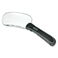 Carson® Lighted RimFree™ Magnifier, Clear/Silver 1 thumbnail image