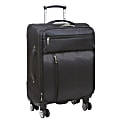 DeJuno Spinner Suitcase, 10"H x 15"W x 20"D, Black