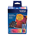 Brother® LC79 Cyan, Magenta, Yellow Ink Cartridges, Pack Of 3, LC793PKS 1 thumbnail image