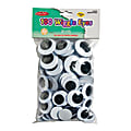 Charles Leonard Jumbo Round Wiggle Eyes, Black, Assorted Sizes, 100 Per Bag, Pack Of 2 Bags 1 thumbnail image