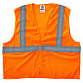 Ergodyne GloWear Safety Vest, Super Econo, Type-R Class 2, X-Small, Orange, 8205HL