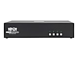 Tripp Lite Secure KVM Switch, Dual Monitor, DVI to DVI - 4-Port, NIAP PP3.0 Certified, Audio, CAC Support - KVM / audio switch - 4 x KVM / audio - 1 local user - desktop - TAA Compliant