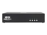 Tripp Lite Secure KVM Switch, Dual Monitor, DVI to DVI - 4-Port, NIAP PP3.0 Certified, Audio, CAC Support - KVM / audio switch - 4 x KVM / audio - 1 local user - desktop - TAA Compliant 1 thumbnail image