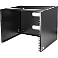 StarTech.com 8U 12in Deep Wallmounting Bracket for Patch Panel - Wallmount Bracket - Mount equipment that is up to 12 inches deep such as patch panels or network switches to your wall - 8U design - Works with shallow rack-mount equipment
