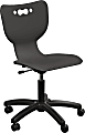 MooreCo Hierarchy Armless Mobile Chair With 5-Star Base, Soft Casters, Black