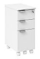 Safco® Resi Mobile Pedestal, 26-9/16"H x 11-5/8"W x 19"D, White 1 thumbnail image