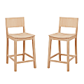 Linon Doncaster Counter Stools, Unfinished, Set Of 2 Stools