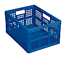 Really Useful Box® Folding Box, 32 Liters, 12 1/4"H x 15 5/16"W x 18 7/8"D, Blue