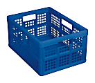 Really Useful Box® Folding Box, 32 Liters, 12 1/4"H x 15 5/16"W x 18 7/8"D, Blue 1 thumbnail image