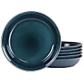 Martha Stewart Speckle-Glazed 6-Piece Dinner Bowl Set, 9-5/16", Blue