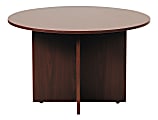 Boss Office Products 47"W Round Wood Conference Table, Mahogany 1 thumbnail image