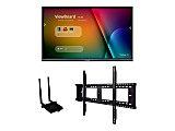 ViewSonic ViewBoard IFP8650-E1 Interactive Flat Panel Education Bundle with Wall Mount - 86" Diagonal Class LED-backlit LCD display - interactive - with touchscreen (multi touch) - 4K UHD (2160p) 3840 x 2160