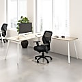 Bush Business Furniture Vista 72"W Corner Desk with Splayed Metal Legs, Natural Elm, Standard Delivery 1 thumbnail image