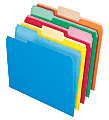 Office Depot® Brand 2-Tone File Folders, 1/3 Cut, Letter Size, Assorted Primary Colors, Box Of 100