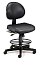 OFM 24-Hour Anti-Microbial Computer Task Chair With Drafting Kit, Black
