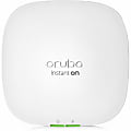 Aruba Instant On AP22 802.11ax 1.66 Gbit/s Wireless Access Point - 2.40 GHz, 5 GHz - MIMO Technology - 1 x Network (RJ-45) - Gigabit Ethernet - PoE Ports - 10.10 W - Wall Mountable, Ceiling Mountable, Rail-mountable