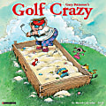 2024 Willow Creek Press Humor & Comics Monthly Wall Calendar, 12" x 12", Golf Crazy by Gary Patterson, January To December