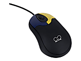 AbleNet TinyMouse - Mouse - optical - 2 buttons - wired - PS/2, USB