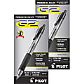 Pilot G2 Premium Gel Roller Retractable Pens - Ultra Fine Pen Point - 0.38 mm Pen Point Size - Refillable - Retractable - Black Gel-based Ink - Clear Barrel - 24 / Bundle