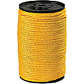Partners Brand Hollow Braided Polypropylene Rope, 450 Lb, 3/16" x 1,000', Yellow