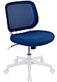 Realspace® Adley Mesh/Fabric Low-Back Task Chair, Blue/White
